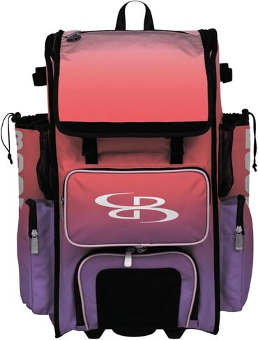 حقيبة Boombah Superpack Hybrid Rolling Bat - إصدار بعجلات وحقيبة ظهر - أورورا - خيارات ألوان متعددة in Kuwait