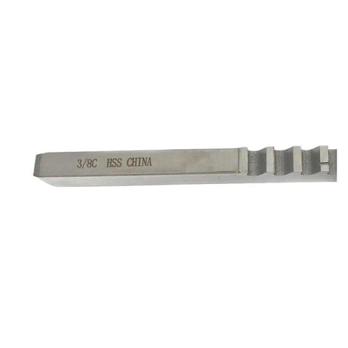 HSS Broach 3/8 C دفع من نوع Keyway Broach حجم البوصة قطع لأدوات آلة التصنيع باستخدام الحاسب الآلي مع الحشوات الهندسة الدقيقة in Kuwait