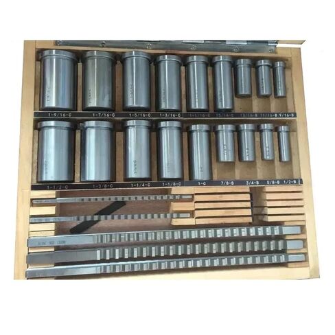 30pcs Inch Sized HSS Groove Keyway Broaches Set Key Broaching Tools Tool 5pcs 1/2''-1-1/2''18pcs Bushings 7pcs Shims Precision Engineering in Kuwait