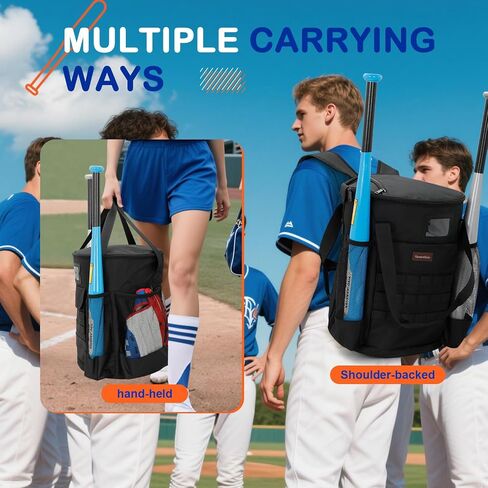 Baseball Bucket Bag, Backpack for 6 Gallon Bucket, Durable Softball Bucket Bag Baseball Coaching Accessories Organizer in Tactical Style, Pockets for 2 Bats, Gloves, Scoreboards, Ideas Baseball Gifts in Kuwait