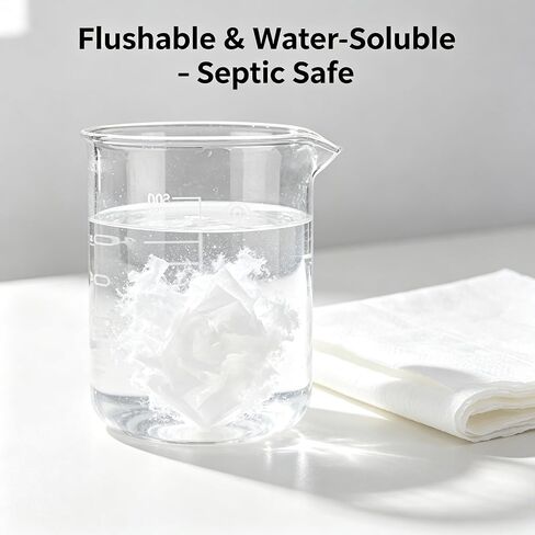 30 Pcs Disposable Toilet Seat Covers Flushable, Water-Soluble Travel Toilet Seat Covers for Public Restrooms Airplane Hotel, Portable Purse-Style Pack in Kuwait