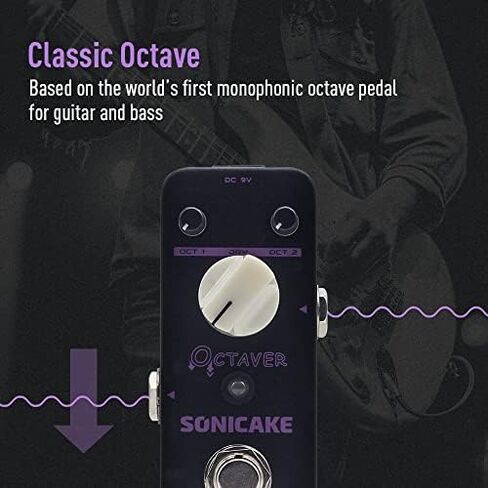 دواسة جيتار SONICAKE Octave مع 6 كابلات توصيل مقاس 6 بوصات in Kuwait