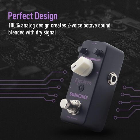 دواسة جيتار SONICAKE Octave مع 6 كابلات توصيل مقاس 6 بوصات in Kuwait