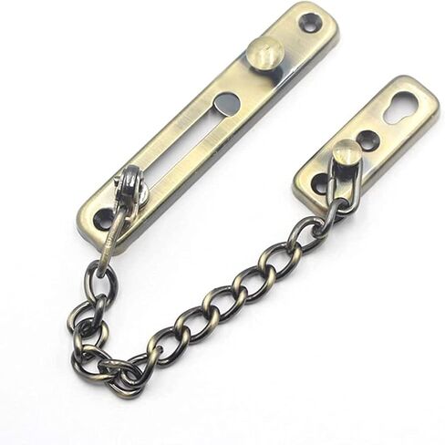 Door Chain Lock, Safe Buckle,Latch Safety Limiter, Hotel Bolt Stainless Steel Anti-Theft Room Anti-Lock 1 Pack in Kuwait