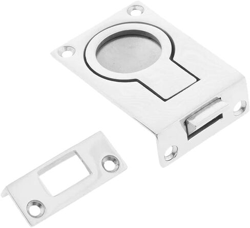 Slide Latch,Gate Bolt Lock, Sliding Door, s Marine 316 Stainless Recessed Hatch Pull Buckle Floor Flush Ring 1 Piece in Kuwait