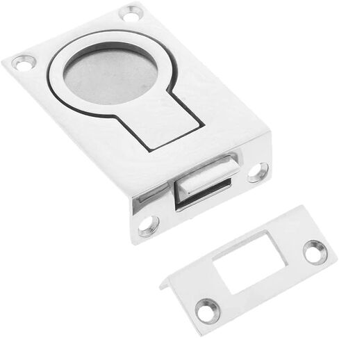 Slide Latch,Gate Bolt Lock, Sliding Door, s Marine 316 Stainless Recessed Hatch Pull Buckle Floor Flush Ring 1 Piece in Kuwait