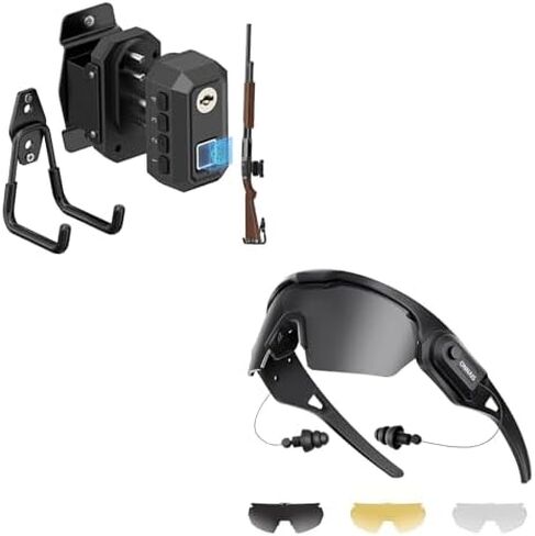 ONNAIS Safety Glasses Black & Wall Mount Trigger Lock in Kuwait
