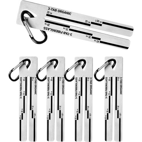 4/09 Shingle Gauge, 5 Pack Measuring Tool for Roof Shingle, Roof Pitch Gauge with Carabiner Roofing Thickness of Roof Tiles in Kuwait