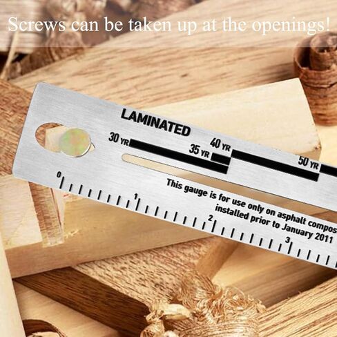 4/09 Shingle Gauge, 5 Pack Measuring Tool for Roof Shingle, Roof Pitch Gauge with Carabiner Roofing Thickness of Roof Tiles in Kuwait