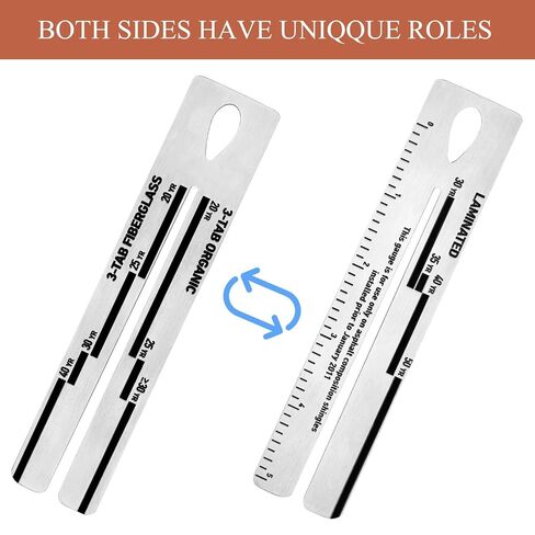 4/09 Shingle Gauge, 5 Pack Measuring Tool for Roof Shingle, Roof Pitch Gauge with Carabiner Roofing Thickness of Roof Tiles in Kuwait