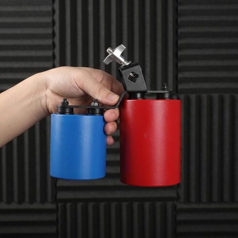 Kisangel 1 Set Double Tone Cowbell, Bicolor High Mid Cowbell Percussion, Twin Cow Bell Instrument, Mounted Hand Percussion, Drum Set Accessory for Band Practice in Saudi Arabia