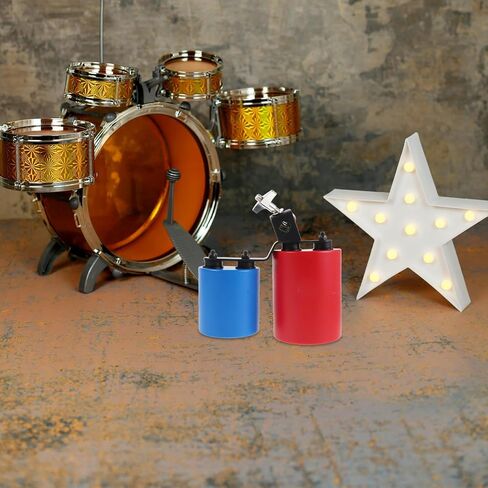 YARNOW 1 Set Mounted Twin Cowbell, High and Middle Tone Cowbell, Bicolor Double Sound Cow Bell, Jam Block Rhythm Percussion Instrument for Concert Performance in Kuwait