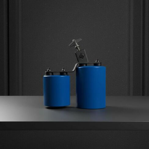 Double Drum Black Metal Hardware Musical Instrument Matte Finish Children's Toy for Mounting, Green And Red in Kuwait