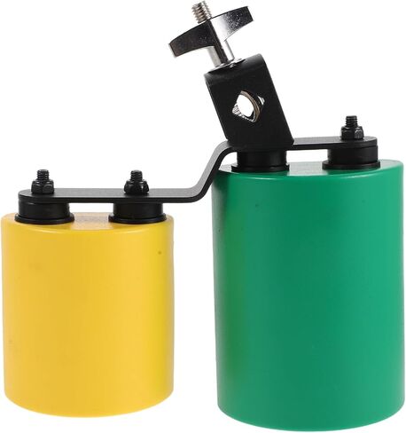 Kisangel Drum Set Cowbell، ثنائي اللون عالي منتصف مزدوج أداة قرع البقرة، شنت اليد قرع جرس البقرة، مجموعة طبل ملحق لممارسة الفرقة in Saudi Arabia