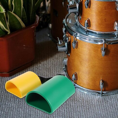 Kisangel Drum Set Cowbell، ثنائي اللون عالي منتصف مزدوج أداة قرع البقرة، شنت اليد قرع جرس البقرة، مجموعة طبل ملحق لممارسة الفرقة in Saudi Arabia