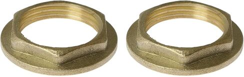 2pcs 3/4" Female Thread Brass Pipe Flange Hex Lock Nut for Pipe Application and Connection in Kuwait