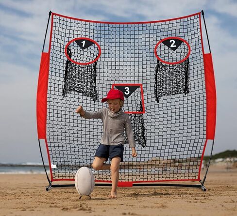MiniTang Football Throwing Net Quarterback Passing Target Net with 3 Catch Zones Training to Improve Passing Accuracy Youth & Adult in Kuwait
