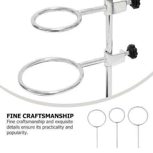 PartyKindom 3pcs Laboratory Stainless Steel Support Closed Retort for Chemistry and Biology Experiments and Metalware in Kuwait
