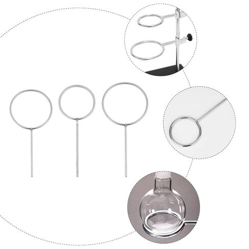 PartyKindom 3pcs Laboratory Stainless Steel Support Closed Retort for Chemistry and Biology Experiments and Metalware in Kuwait