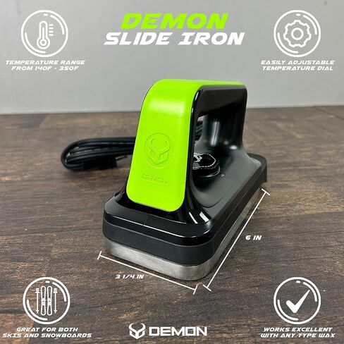DEMON UNITED USA Platinum Edition V22 Ski & Snowboard Tuning Kit, Demon Performance Wax, Ski Hot Wax Iron, Edge Tuner, Nylon Brush, & More! in Kuwait