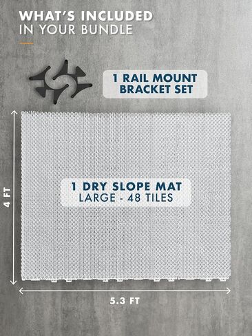 Dryslope Snowboard & Ski Training Mat – Gratori Ground Trick Trainer for Freestyle Practice, Spins, Presses, Balance Training & Off-Season Skill Progression in Kuwait