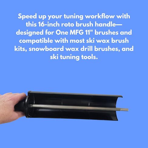 One Ball ROTO-Brush Handle with Guard ONLY 11"/for Snowboard/SKI WAXING Brush in Kuwait