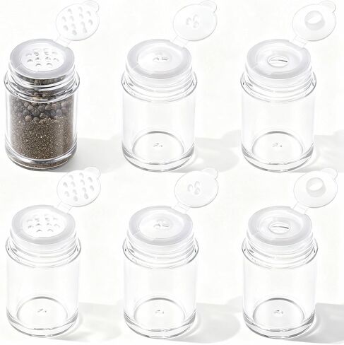 Mini Travel Size Empty Seasoning Containers for Salt Pepper Powders, Leakproof Spice Bottles for Cruise, Camping, Kitchen in Kuwait