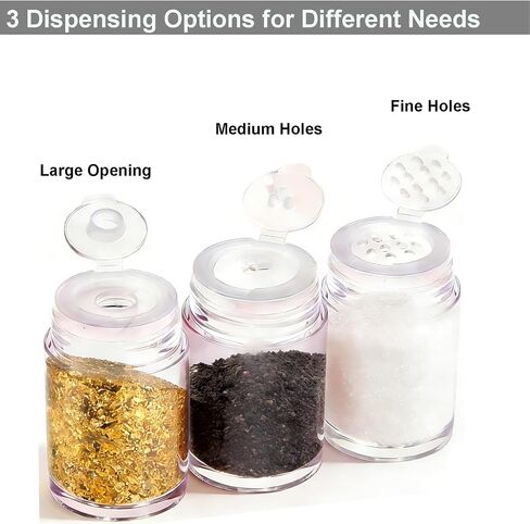 Mini Travel Size Empty Seasoning Containers for Salt Pepper Powders, Leakproof Spice Bottles for Cruise, Camping, Kitchen in Kuwait