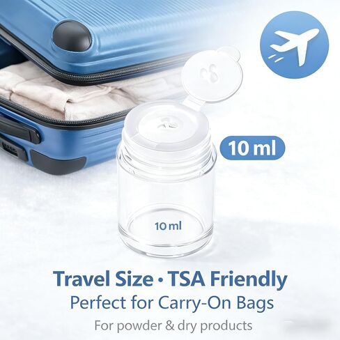 Mini Travel Size Empty Seasoning Containers for Salt Pepper Powders, Leakproof Spice Bottles for Cruise, Camping, Kitchen in Kuwait