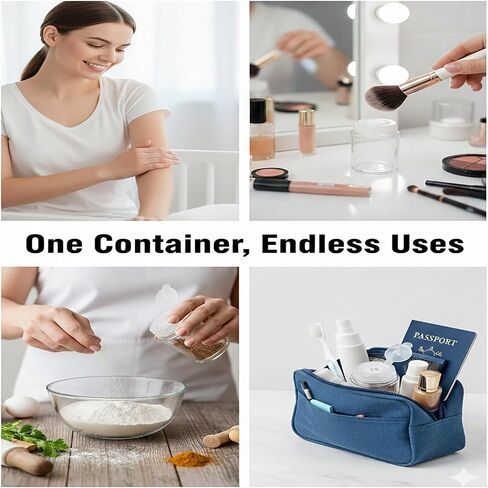 Mini Travel Size Empty Seasoning Containers for Salt Pepper Powders, Leakproof Spice Bottles for Cruise, Camping, Kitchen in Kuwait