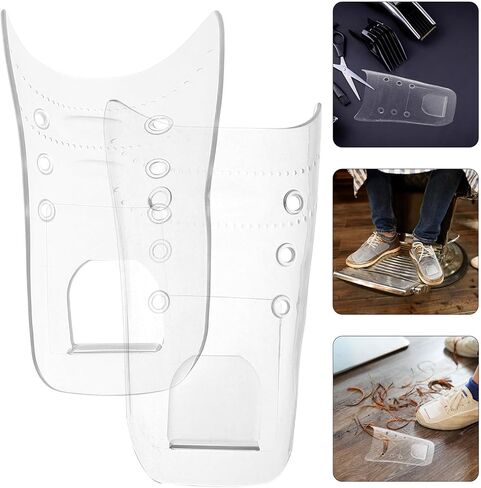 TEHAUX Barber Shoe Covers Hair Stylist Reusable Anti-hair Fragment Protector with Extended Straps, One Pair for Men’s Shoes US Size 8-12, Indoor Salon Haircut Use in Kuwait