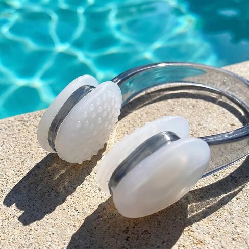 7PCS Swimming Nose Clips, Waterproof Silicone Nose Plugs for Swimming, Diving and Water Sports, Soft Reusable Nose Clamp in Kuwait
