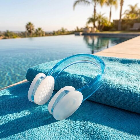 7PCS Swimming Nose Clips, Waterproof Silicone Nose Plugs for Swimming, Diving and Water Sports, Soft Reusable Nose Clamp in Kuwait