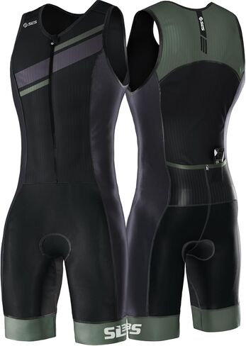 SLS3 Triathlon Suits Mens Elite Sleeveless Tri Suit Men - Trisuit Triathlon - Italian Chamois, Internal and Rear Pockets in Kuwait