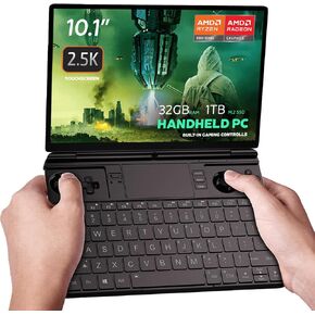 GPD Win MAX 2 2024 Handheld Gaming PC with AMD Ryzen 7 8840U, Radeon 780M GPU, 32GB RAM, 4TB SSD, OcuLink, 10.1" IPS Display, Gaming Controls, Keyboard and touchpad in Kuwait