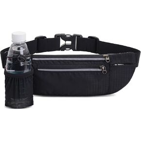 Running Hydration Waist Pack, Sports Waist Bag with Water Bottle Holder, Adjustable Strap, Breathable Padding, Multipurpose Fanny Pack for Marathon, Water Bottle Fanny Pack in Kuwait