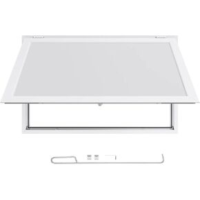 Aluminum Alloy Concession Serving Window 53 x 33 Inches, 85 Degree Opening Window with Awning Door and Drag Hook, Rain Resistant for Food Truck Concession Trailers in Saudi Arabia