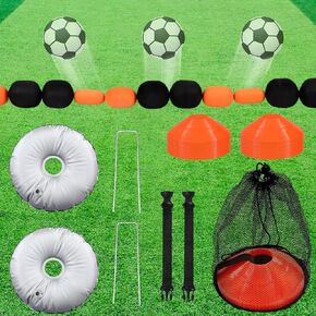 Outus 9 ft Soccer Goalkeeper Deflection Equipment Goalkeeper Training Equipment Single Line Deflector Multi Refraction Angles for Reflex & Agility Training with 15 Soccer Cones & 2 Water Weight Bags in Kuwait