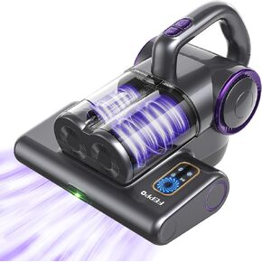 FEPPO Mattress Vacuum Cleaner, 16Kpa Bed Vacuum Cleaner with 253.7nm UV-C Light, 140°F Heat, HEPA Filter & Ultrasonic, Versatile Handheld Vacuums for Bed, Sofa, Couch, Crib(Corded, 500W) in Kuwait