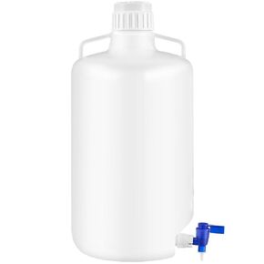 Maxdot 1 Pcs 2.6 Gallon Plastic Dispenser Carboy Without Spigot Leak-Proof, Durable Hdpe, Plastic 10l Reusable Liquid Storage Solution for Lab, Pharmaceutical, and Industrial Use in Kuwait