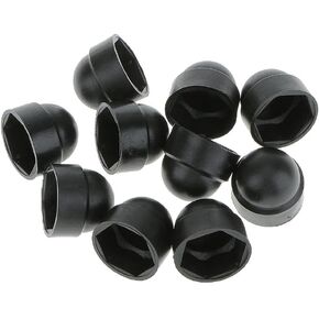 10pcs M6 Bolt Nut Protection Cover Hexagon Screws M10x19.5mm, Black in Kuwait