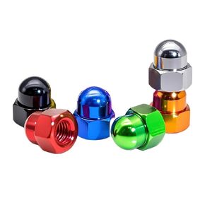M2 M2.5 M3 M4 M5 M6 M8 Coarse Thread Aluminum Alloy Acorn Nuts Colourful(Black,5Pcs M2xP0.4) in Saudi Arabia