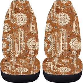Hippie Daisy Print Car Seat Covers for Women,Universal Auto Front Seats Protector for Car,SUV Sedan,Truck in Kuwait