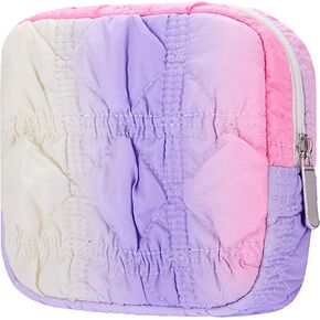 Period Bag for Girls, Quilted Period Pouch for Women, Sanitary Napkin Storage Bag Menstrual Pad Pouches Tampon Holder for Purse Pad Bag Gifts for Teen Girls(Bubble Rainbow-3) in Saudi Arabia