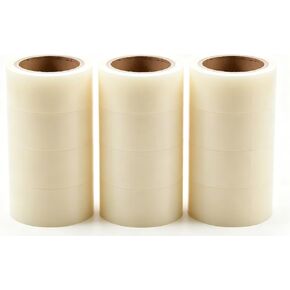 Transparent Disposable Shoe Film for Smart Automatic Shoe Cover Machine, Dustproof Cover for Shoes, Easy Remove No Glue(3Roll*7.5CM+16CM) in Kuwait