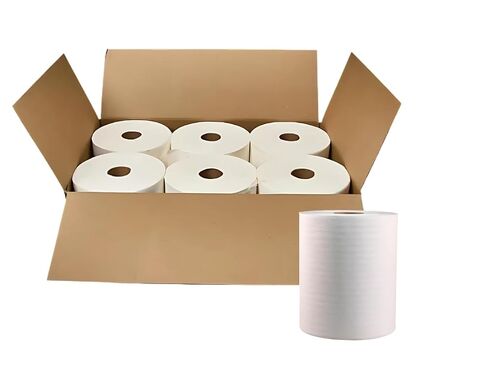 Marcal Premium TAD Roll Towels, Bulk 6 Roll Case, 600 Feet per Roll, Soft and Absorbent HardRoll Paper Towels, Fits Universal Dispensers (NP-608-800P) in Kuwait