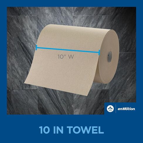 enMotion Georgia‑Pacific (by GP PRO) 10 in 800 Linear Feet Recycled Paper Towel Roll, Brown, 3‑Roll Case Paper Towel Rolls, 89485 in Kuwait