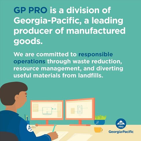 enMotion Georgia‑Pacific (by GP PRO) 10 in 800 Linear Feet Recycled Paper Towel Roll, Brown, 3‑Roll Case Paper Towel Rolls, 89485 in Kuwait