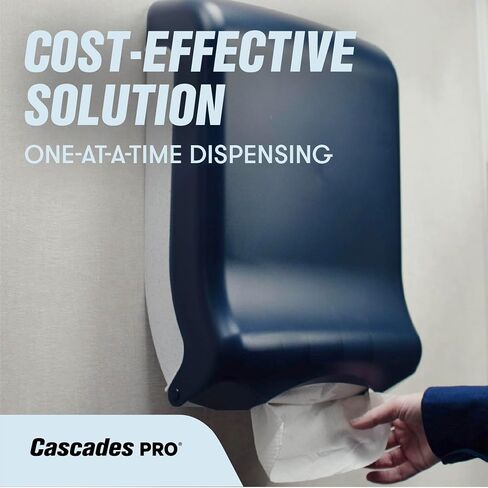 Cascades PRO Perform Premium Multifold Hand Towels 2-Ply – 150 Sheets per Pack, 16 Packs/Case,100% Recycled, Green Seal Certified, Soft & Absorbent– H173 – White in Kuwait