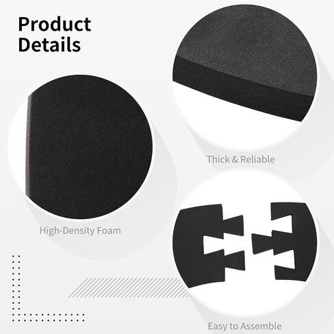 Dartboard Wall Protector, 6 Sections Splicing Round Foam Backboard Surround, 28.5 in Outer Diameter, 18.3 in Inner Diameter EVA Foam Dart Boards Protector, Easy Assembly in Kuwait